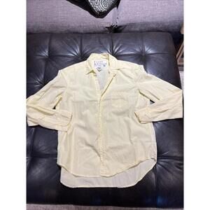 Frank & Eileen Shirt size S Lightweight Yellow Stripe Button Up